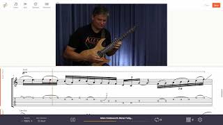 Allan Holdsworth  Metal Fatigue solo with onscreen tab [upl. by Anael]