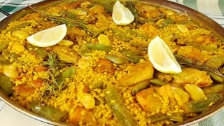 PAELLA VALENCIANA AUTENTICA Y TRADICIONAL [upl. by Anemaj439]