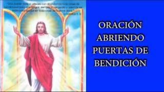 ORACIONES PARA ABRIR PUERTAS A LA BENDICION Y PEDIR PROTECCIÓN SALUD Y PROSPERIDADORACIÓN PODEROSA [upl. by Airyt78]