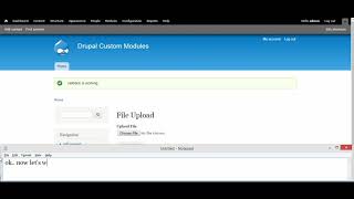 Drupal 7 Custom Module File Upload [upl. by Hairym]