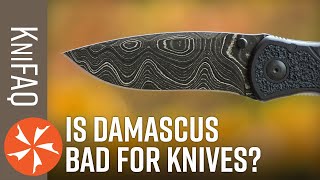 KnifeCenter FAQ 131 Is Damascus Steel Good [upl. by Nivk]