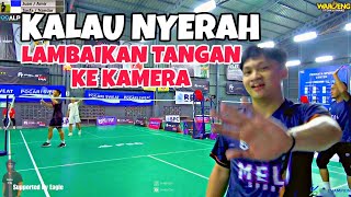 GIMANA KALAU KAMU JADI JUAN  Uji Nafas di Tarung Bebas Badminton Tarkam BLC JAKARTA [upl. by Cody]