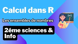 1 Calcul dans R les ensembles de nombres  Maths  2éme sciences  info [upl. by Thea]