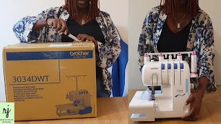 Brother 3034DWT Overlocker  Unboxing and First Impession [upl. by Azmuh]