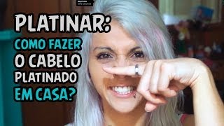 Tutorial Como platinar o cabelo em casa com tinta da Alfaparf [upl. by Norrv82]