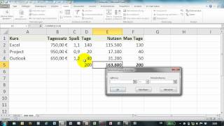 Excel  Solver Teil 2  Beispiel Nutzen optimieren [upl. by Averil69]