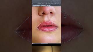 Create Stunning Lips in Photoshop Shorts [upl. by Attennek851]