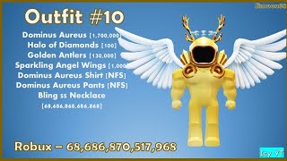 10 Types of Dominus Aureus Outfits on Roblox [upl. by Assylem]