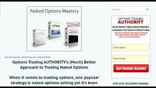 Options Trading AUTHORITY’s Much Better Approach to Trading Naked Options [upl. by Heiskell682]