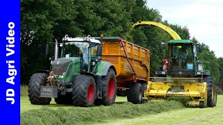 John Deere 6850  Fendt 724  828  Volvo L60F  Gras hakselen  P van den Hardenberg Elspeet  2022 [upl. by Cousins]