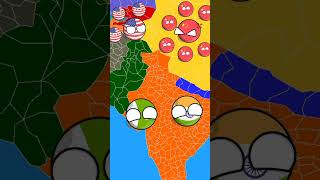 usa china attack to India and Pakistan 😱 countryballs indiaball shortsviral viralvideo [upl. by Aehcim]