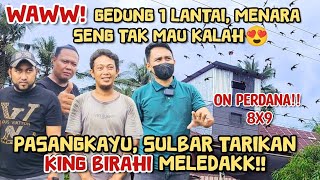 GEDUNG 1 LANTAI MENARA SENG TAK MAU KALAH😍 8x9 PASANGKAYU SULBAR TARIKAN KING BIRAHI MELEDAKK‼️ [upl. by Yborian]