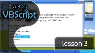 VBScript Basics Part 3  If  ElseIf  Else  Then Statements [upl. by Selegna370]