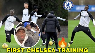 Pape Daouda Diong First Training at Chelsea🔥Spotted ar Stamford BridgeImpressive First Training [upl. by Korten]