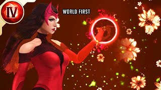 SCARLET WITCH T4 WORLD FIRST PVE BUILD GUIDE  Marvel Future Fight [upl. by Rosmunda]