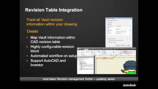 Autodesk Vault Revision Table Integration [upl. by Naharba]