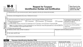 IRS W9 FORM STEPBYSTEP TUTORIAL How To Fill Out W9 Tax [upl. by Eizus]