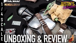 Hot Toys Mandalorian Beskar amp Grogu 14 Scale Figure Unboxing amp Review [upl. by Reiche]