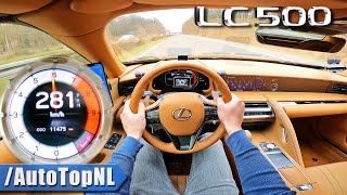 Lexus LC500 50 V8 TOP SPEED on AUTOBAHN NO SPEED LIMIT by AutoTopNL [upl. by Nohsreg]