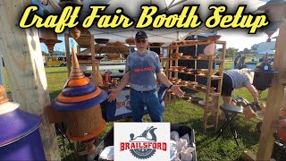 How to Set Up a Booth at a Craft Fair Brailsford Woodworks Craftshow crafts [upl. by Nolyarb]