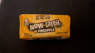 Now and Later Pineapple Taffy review [upl. by Gerge28]