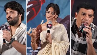 Vaishnavi Chaitanya Ashish and LOVE ME Team Q amp A With Media  Dil Raju  Manastars [upl. by Connie469]