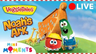 LIVE 🔴  Noahs Ark  Full Story  Veggietales  Mini Moments [upl. by Rawley348]