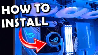 How To Install AIO Liquid Cooler  Guide To Build a Gaming PC 4 [upl. by Kra]