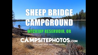 Sheep Bridge Campground  Wickiup Reservoir OR [upl. by Annalee937]