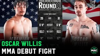 Oscar Willis MMA Debut W John Morgan Commentary [upl. by Alihet]