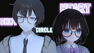 【OC MMD】CIRCLE CIRCLE DOT DOTKitazawa yuiKitazawa yuichi [upl. by Akiner]