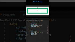 11100  CSS Box Model css html javascript frontend tutorial project shorts [upl. by Ribal]