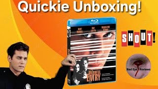 Unlawful Entry  Shout Factory Exclusive Blu Ray Unboxing [upl. by Nauqad]