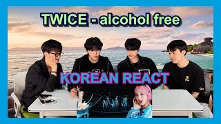 Korean React To TWICE alcohol free  MV [upl. by Liahus]