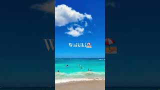 Waikiki beach hawaii honolulu vacation travel summer hawaiibeach [upl. by Aivalf344]