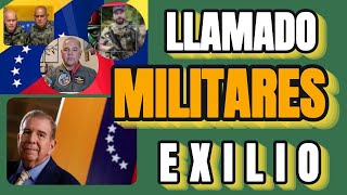 ¡Llamado de los militares en el exilio a apoyar a Edmundo González [upl. by Kahn]