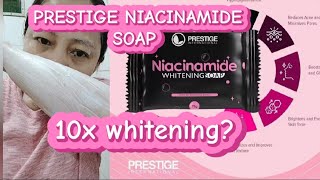 NIACINAMIDE SOAP 10x whitening  first impression [upl. by Belldas119]