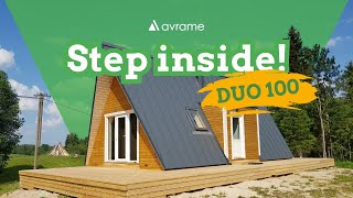 Aframe House Tour  Avrame DUO 100 [upl. by Anaira]