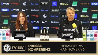 TVELV  Pressekonferenz  SV Elversberg vs Hannover 96  081124 [upl. by Enelehcim]