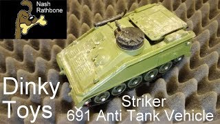 Dinky Toys 691 Striker Anti Tank Vehicle Review [upl. by Ahsienel]