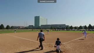 10yr old hitting a 300ft HR over the 30ft tall center field fence [upl. by Eseer]