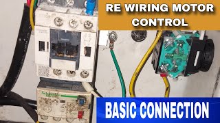 Re Wiring ng Motor Control Basic lang Tinuruan ko Ang Helper ko [upl. by Rocco]