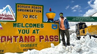 Rohtang Pass In Mid November  Rohtang pass kub hoga close  Manali daily update  Rohtang la [upl. by Ahswat]