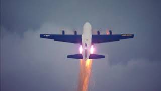 The Blue Angels Jet Assisted Fat Albert C130 [upl. by Adnwahsor]