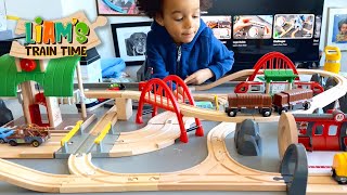 Brio World 33052 Deluxe Railway Set  Wooden Train Tracks for Kids  Train Videos  Unboxing  Play [upl. by Patterson]