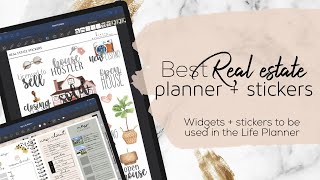 Best Real Estate Planner  Planner for Realtors Digital Planner  Real Estate Stickers [upl. by Idnir]