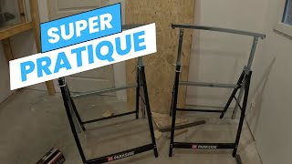 JADORE mes TRETEAUX AJUSTABLES Lidl Parkside [upl. by Bevvy]