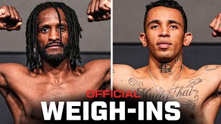 Magny vs Prates Fighter WeighIns  UFC Vegas 100 [upl. by Yeruoc500]