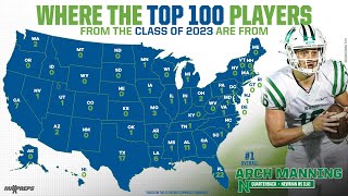 Top 100 high school football recruits in the Class of 2023 [upl. by Landau18]