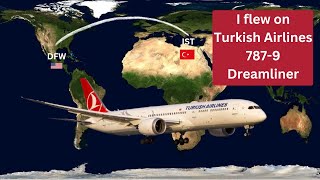 Flight Review Turkish Airlines 7879 in economy from Dallas to Istanbul [upl. by Rehtse]